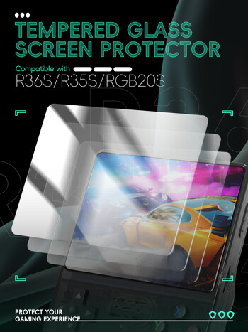 DATA FROG R36S Screen Protector Tempered Glass Protector for R35S RGB20S Retro Handheld κονσόλα παιχνιδιών αξεσουάρ