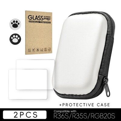 DATA FROG R36S ekraanikaitse Karastatud klaasist kaitsekile R35S jaoks RGB20S Retro pihuarvutite mängukonsooli tarvikud