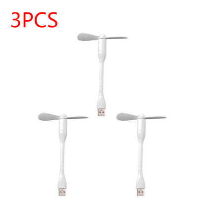 1-3 buc. Ventilator flexibil pentru telefon mobil Ventilator de răcire portabil pentru Power Bank Notebook Computer Ventilator de răcire pentru călătorii de vară