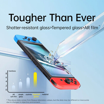 Baseus 2PCS Protective Tempered Glass For Nintend Switch OLED 2021 Screen Protector Film for Nintendos Switch NS OLED Glass Film