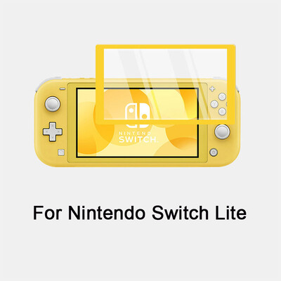 Spalvotas lenktas kraštas grūdintas stiklas, skirtas Nintendo Switch Viso dangčio ekrano apsauga NS Lite žaidimų konsolės grūdinta apsauginė plėvelė