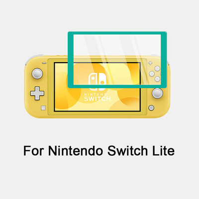 Spalvotas lenktas kraštas grūdintas stiklas, skirtas Nintendo Switch Viso dangčio ekrano apsauga NS Lite žaidimų konsolės grūdinta apsauginė plėvelė