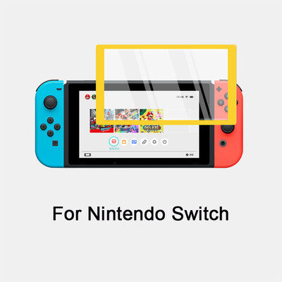 Spalvotas lenktas kraštas grūdintas stiklas, skirtas Nintendo Switch Viso dangčio ekrano apsauga NS Lite žaidimų konsolės grūdinta apsauginė plėvelė