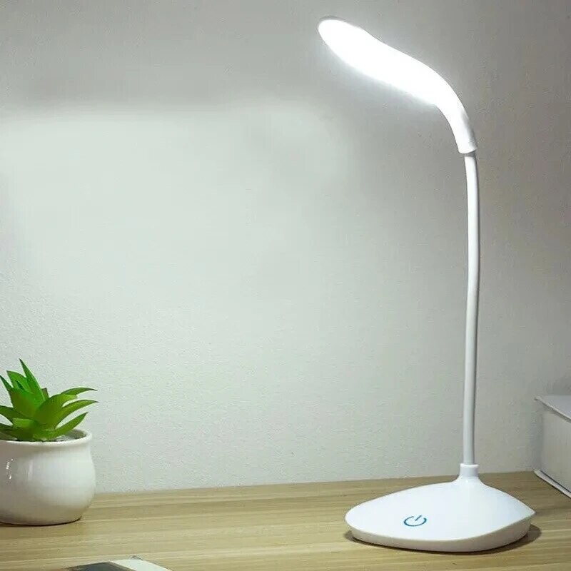 Dormitor Lectură Lampa LED de încărcare USB care protejează un ochi Mărgele Trei trepte Lampă cu dimmer tactil
