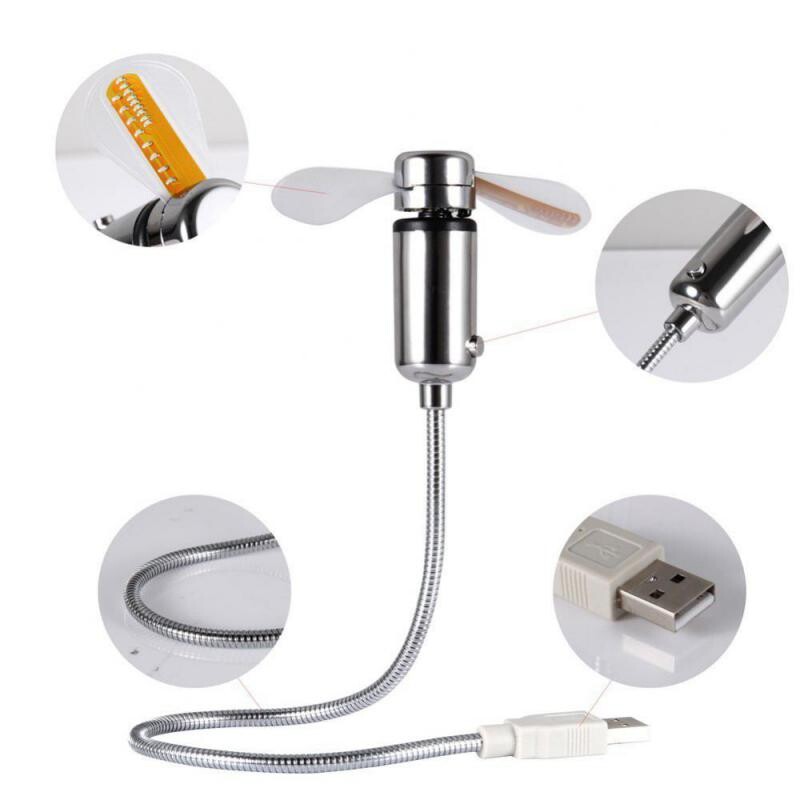 Ceas cu LED Mini, durabil, portabil, afișaj în timp real, mini ventilator reglabil cu ceas cu LED, mini ventilator portabil USB, laptop, compact, cool
