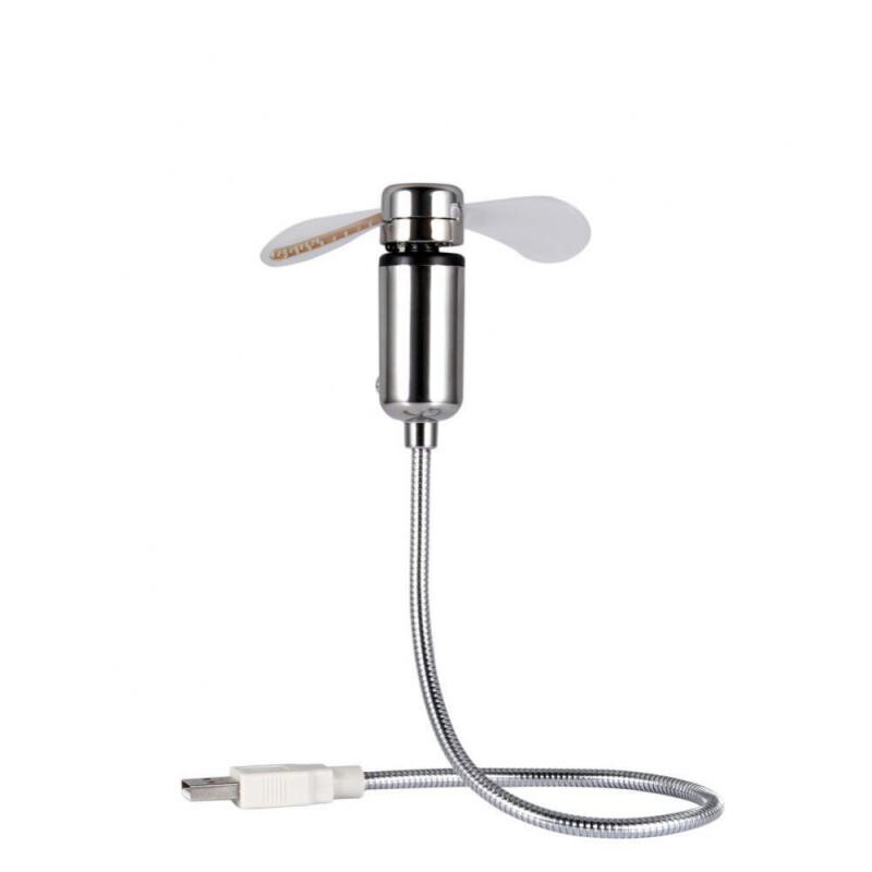 Ceas cu LED Mini, durabil, portabil, afișaj în timp real, mini ventilator reglabil cu ceas cu LED, mini ventilator portabil USB, laptop, compact, cool