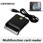Cititor de carduri inteligente USB SIM pentru card bancar Multifuncțional IC/ID Cititor EMV SD TF MMC USB-CCID ISO 7816 pentru Windows 7 8 10 Linux OS