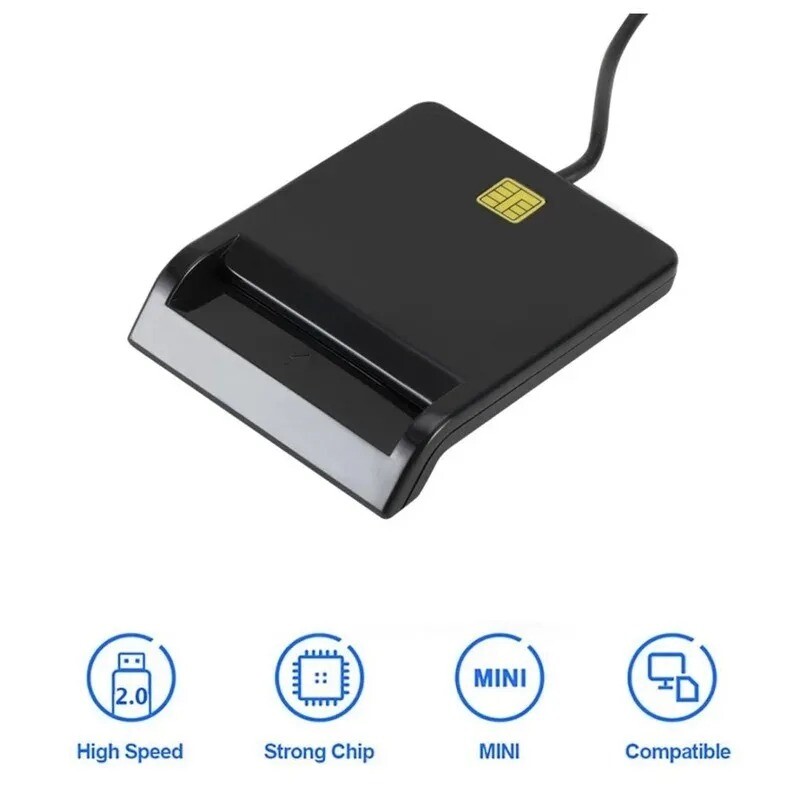 Cititor de carduri inteligente USB SIM pentru card bancar Multifuncțional IC/ID Cititor EMV SD TF MMC USB-CCID ISO 7816 pentru Windows 7 8 10 Linux OS