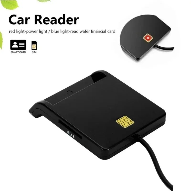 Cititor de carduri inteligente USB SIM pentru card bancar Multifuncțional IC/ID Cititor EMV SD TF MMC USB-CCID ISO 7816 pentru Windows 7 8 10 Linux OS