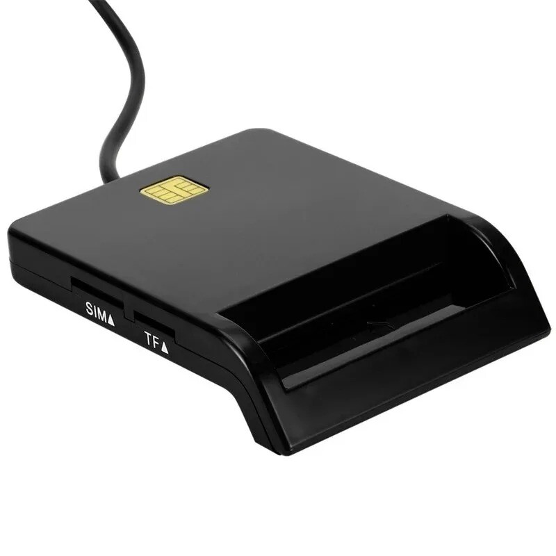 Cititor de carduri inteligente USB SIM pentru card bancar Multifuncțional IC/ID Cititor EMV SD TF MMC USB-CCID ISO 7816 pentru Windows 7 8 10 Linux OS