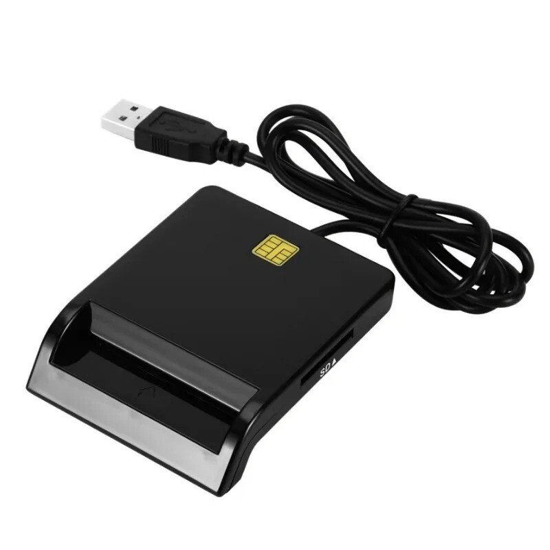 Cititor de carduri inteligente USB SIM pentru card bancar Multifuncțional IC/ID Cititor EMV SD TF MMC USB-CCID ISO 7816 pentru Windows 7 8 10 Linux OS