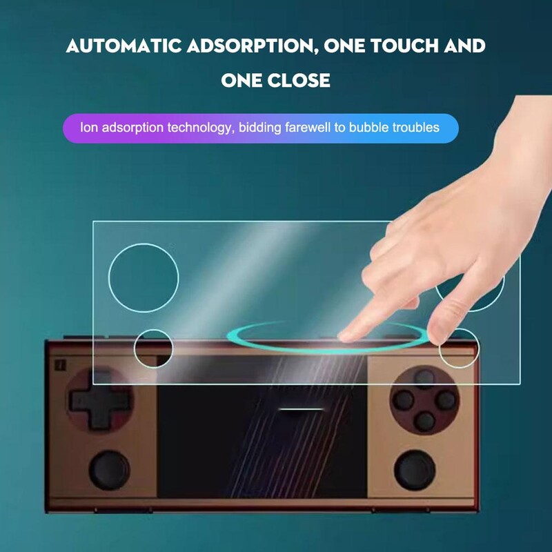 Skirta AYANEO Pocket MICRO ekrano apsaugai HD automatinė adsorbcija, apsauganti nuo įbrėžimų, dulkių nepraleidžianti pirštų atspaudų žaidimų konsolės plėvelė