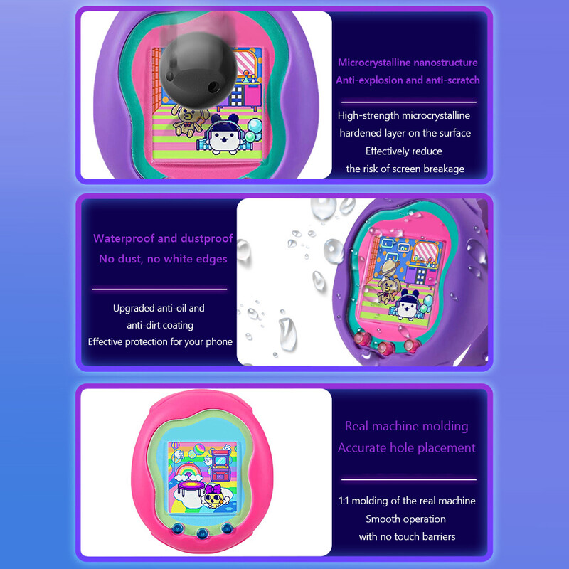 2/4/6 tk ekraanikaitsekile kriimustusvastane PET/TPU ekraani kaitsekile sõrmejäljevastane Tamagotchi Uni Band lemmikloomatarvikute jaoks