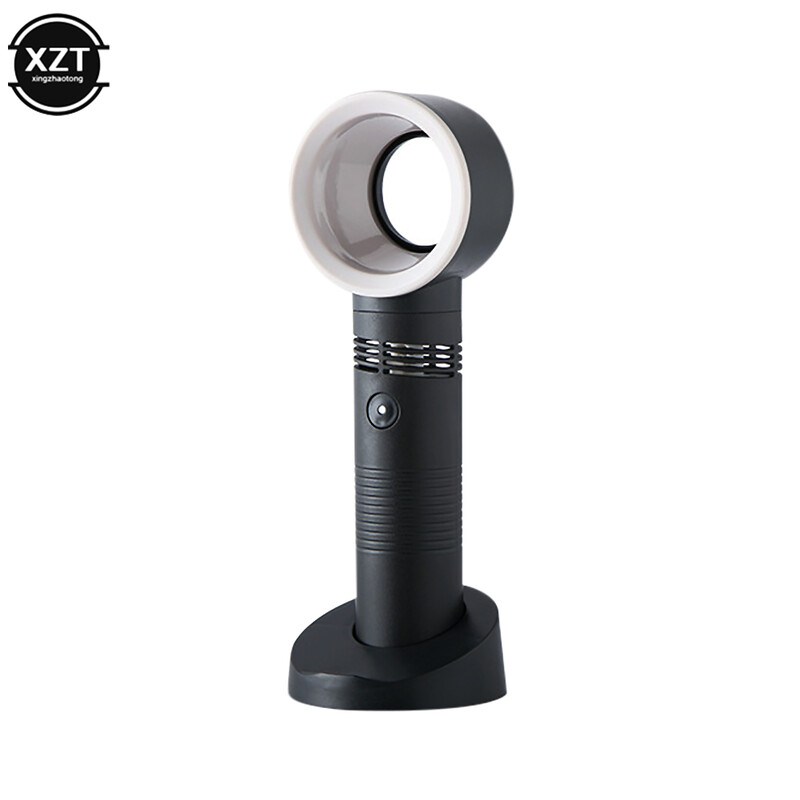 Uscător de gene reîncărcabil prin USB Mini ventilator fără lame Ventilator super silențios Ventilator portabil în aer liber pentru camping, birou, ventilator personal USB