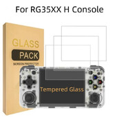 Anbernic RG35XX H ekraanikaitsekile 9H HD RG35XXH karastatud klaasist ekraanikaitsekiled Mängutarvikud kingitus