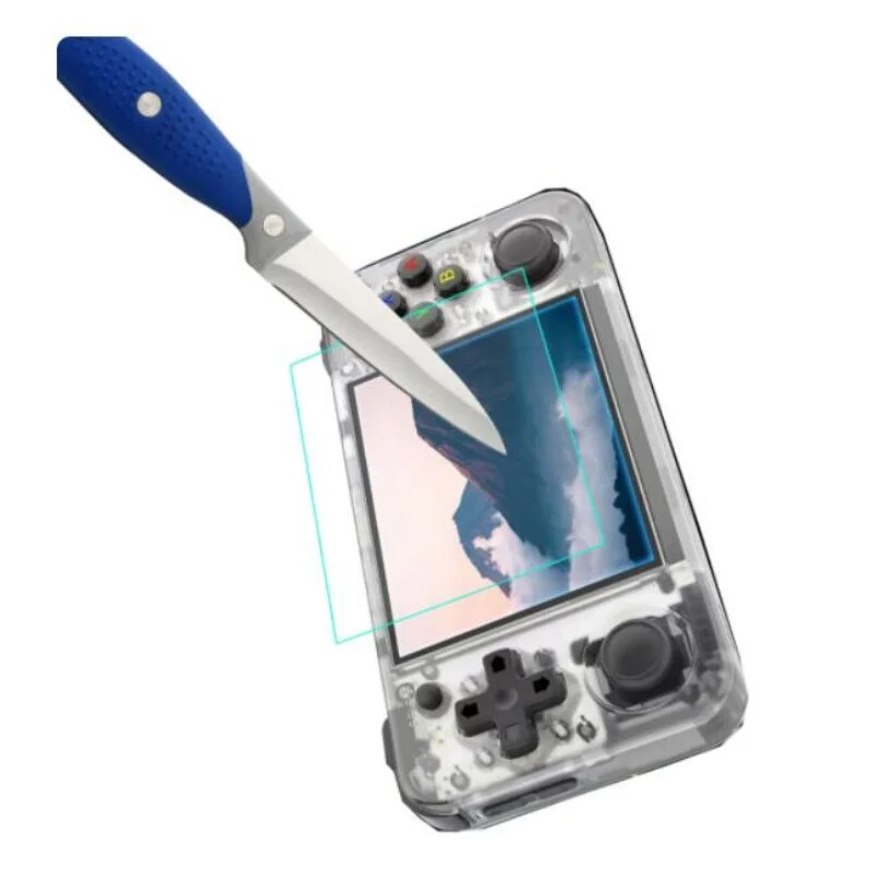 Anbernic RG35XX H ekraanikaitsekile 9H HD RG35XXH karastatud klaasist ekraanikaitsekiled Mängutarvikud kingitus