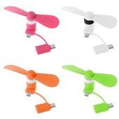 Mini ventilator portabil pentru telefon mobil de călătorie, răcitor de răcire micro USB tip C pentru fanii telefoanelor Android