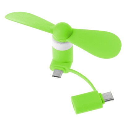 Mini ventilator portabil pentru telefon mobil de călătorie, răcitor de răcire micro USB tip C pentru fanii telefoanelor Android