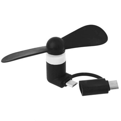 Mini ventilator portabil pentru telefon mobil de călătorie, răcitor de răcire micro USB tip C pentru fanii telefoanelor Android