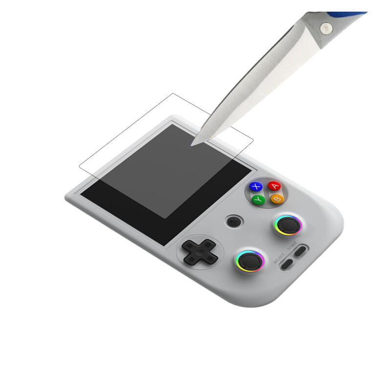 Anbernic RG406V ekrano apsauginė plėvelė 9H 2.5D RG406V grūdinto stiklo ekrano apsauginė plėvelė Žaidimų priedai Dovana