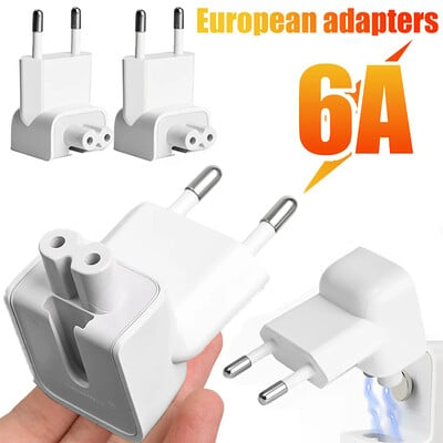 5/1 Pack EU AC Power Стенен щепсел Duck Head за Apple MacBook iPad Pro Air Adapter Зарядно устройство Бързо зареждане Преобразуватели за лаптоп Адаптери