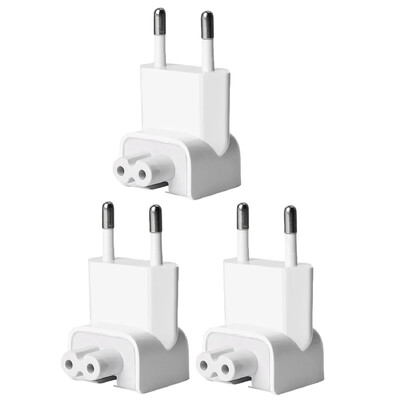 5/1 Pack EU maiņstrāvas barošanas sienas spraudnis Duck Head priekš Apple MacBook iPad Pro gaisa adaptera lādētājs Ātrās uzlādes klēpjdatoru pārveidotāji adapteri