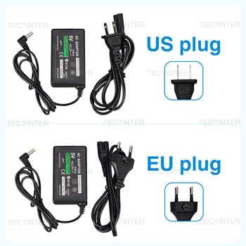 EU US Plug προσαρμογέα AC Φορτιστής τοίχου για φορτιστή PSP Καλώδιο τροφοδοσίας Συμβατό με Sony PlayStation PSP 1000 2000 3000 Series