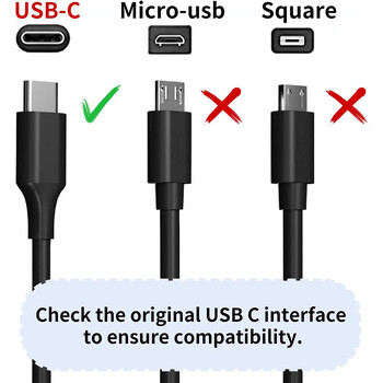 Προσαρμογέας τροφοδοσίας USB C 65 W Τύπος C Power PD Ταχύ φορτιστή τοίχου Fort Mac Book Pro, Dell Latitude, Lenovo, Huawei Matebook, Φορητοί υπολογιστές HP