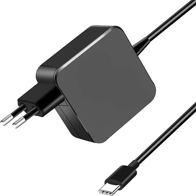 65 W USB C toiteadapter Type C Power PD seinakiirlaadija Fort Mac Book Pro, Dell Latitude, Lenovo, Huawei Matebook, HP sülearvutid