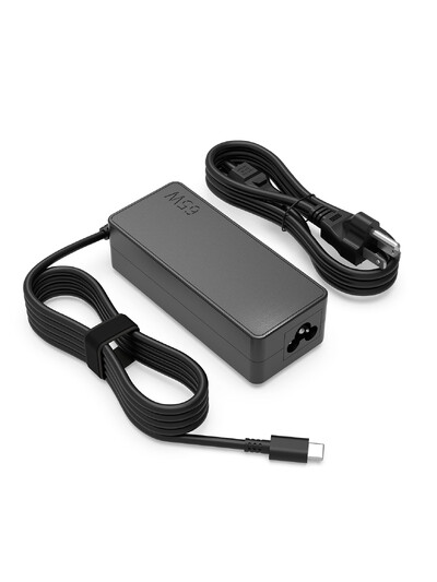 Reletech 65W USB C зарядно за лаптоп Захранващ адаптер за Lenovo ThinkPad,Hp,Chromebook,Yoga,Dell,ASUS,Acer Тип C Бърз захранващ адаптер