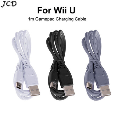 JCD 1 m USB įkrovimo laidas, skirtas WII U valdiklio duomenų maitinimo įkroviklio laidui, skirtas WIIU žaidimų pulto maitinimo linijai