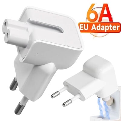 USA-st Euroopasse pistikumuundur reisilaadija adapter seinakontakt EU-pistik ühenduspea MacBook Mac Pro jaoks MagSafe iPad