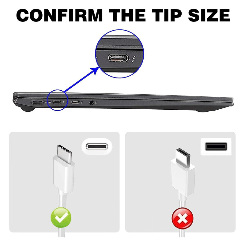 Reletech 65W USB C adapter za napajanje prijenosnog računala Tip C Power PD zidni brzi punjač Fort MacBook Dell Lenovo Huawei HP Notebook