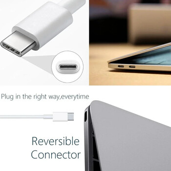 Φορητοί φορητοί υπολογιστές PD USB-C 30W 61W 87W Προσαρμογέας τροφοδοσίας τύπου C Γρήγορος φορτιστής για MacBook Pro 12 ιντσών 13 ιντσών 2016 - 2019 Touch Bar