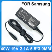 Adapter za prijenosno računalo 40W 19V 2.1A 5.5*3.0mm AC adapter za prijenosno računalo za prijenosno računalo Samsung Sense 630 pro 680 850 N145 N110 N102S X05