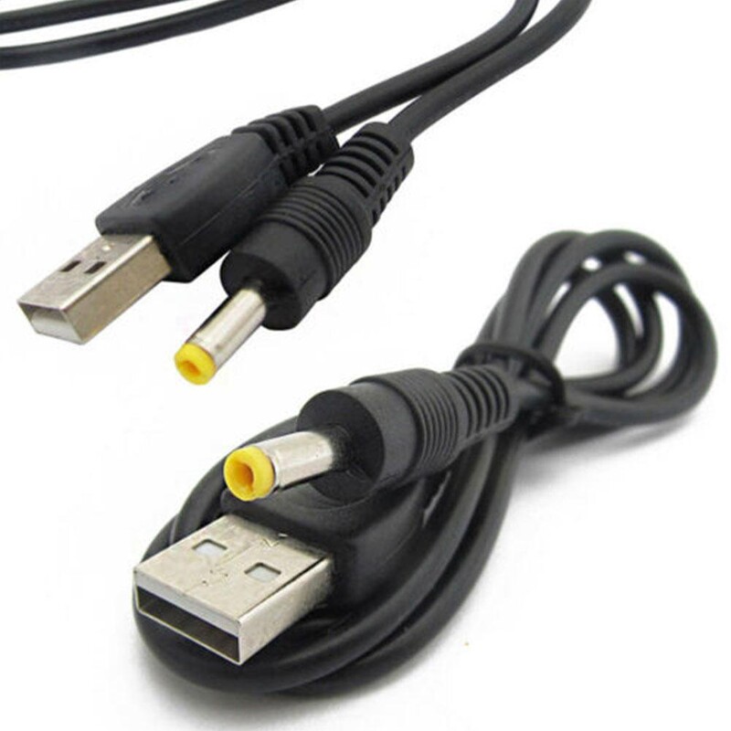 Kabel za punjenje USB na DC kabel za punjenje 4.0x1.7mm utikač 80cm 5V 1A Kabel za punjenje za PSP 1000/2000/3000