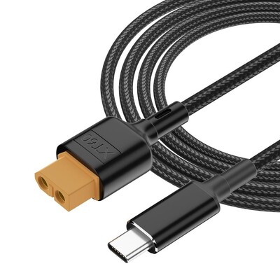 0,5M/1M XT60 na adapter kabela za punjenje Type-C za ToolkitRC SC100 pretvarač punjenja istosmjerne struje najlon 100W 5A kabel za brzo punjenje