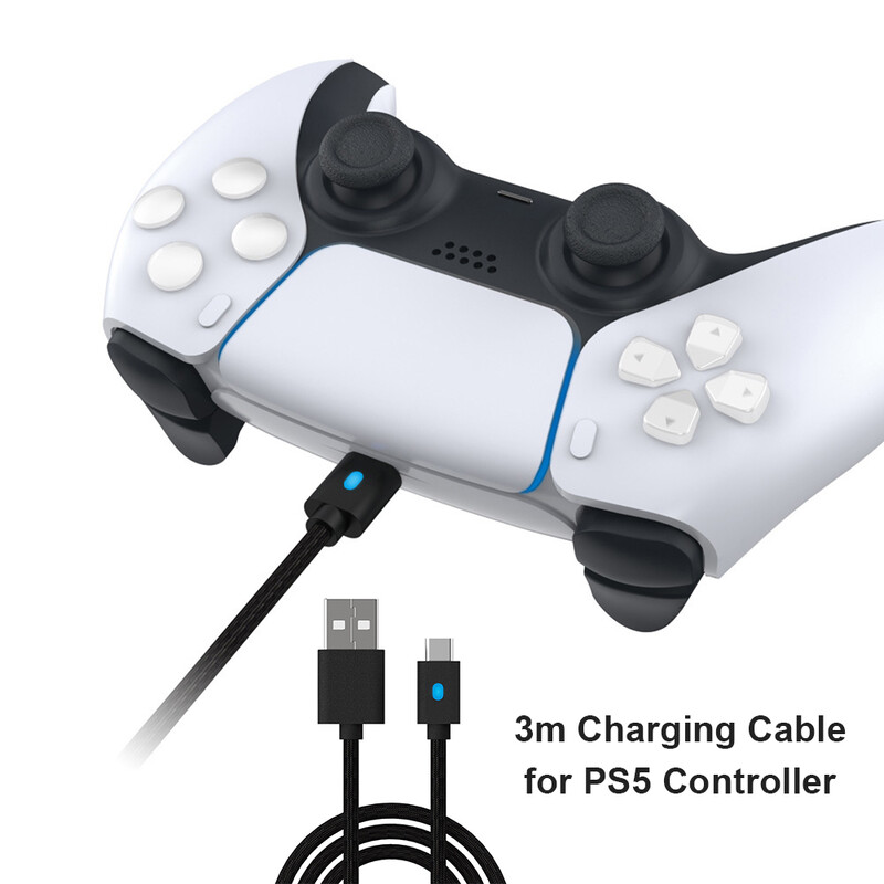 Tip C Usb kompatibilan za PS5 Ručka Kabel za punjenje Kabel za napajanje Kabel za punjenje Žica za punjenje Kompatibilna za Switch Pro Dodaci za igre