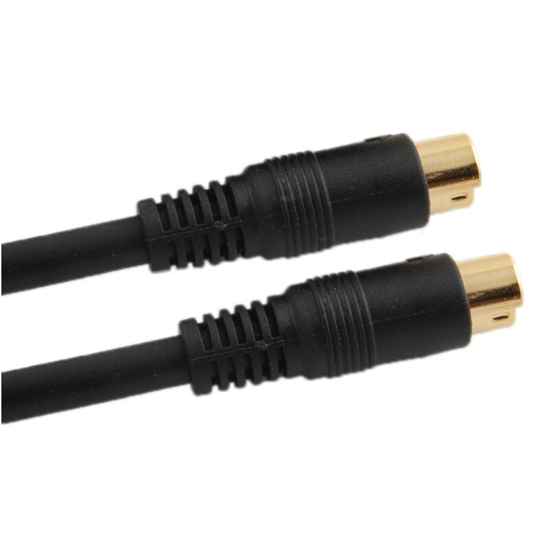 S видео кабел 4-пинов мъжки към мъжки TV Connect S-Video кабел за проектор TV HDTV VCR DVD