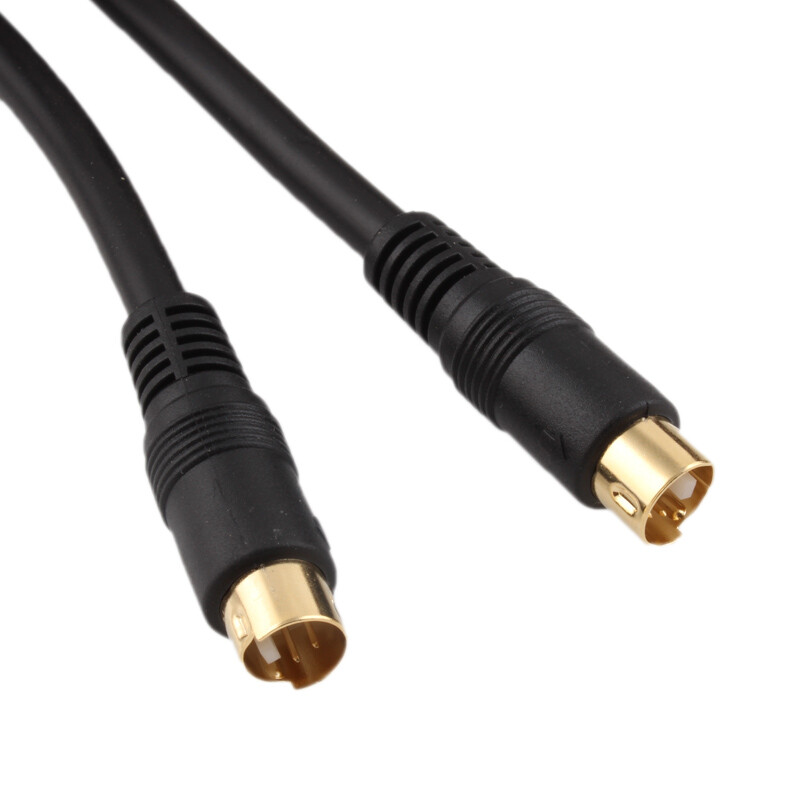 S видео кабел 4-пинов мъжки към мъжки TV Connect S-Video кабел за проектор TV HDTV VCR DVD