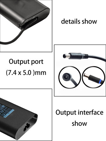 Νέο AC 65W για Dell Latitude 19,5V 3,34A 7,4*5,5mm Laptop Ac Adapter E7250 E6430 E6500 Τροφοδοτικό φορτιστή φορητού υπολογιστή