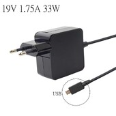 19V 1.75A 33W Micro USB klēpjdatora lādētāja strāvas adapteris Asus Eeebook X205T X205TA TP200S E202 E202SA E205SA A3050 barošanas bloks