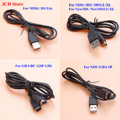 2PCS USB kabel za punjenje Kabel za NDS Lite NDSL NDSi za GB GBA SP GBC GBP GBL za novi 3DS LL XL kontroler