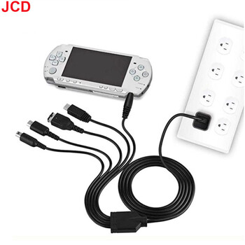 JCD 5 σε 1 Καλώδιο φόρτισης USB για νέο 3DS XL NDS Lite NDSI LL WII U Charger For GBA For PSP 1000/ 2000 3000 Gaming Cable