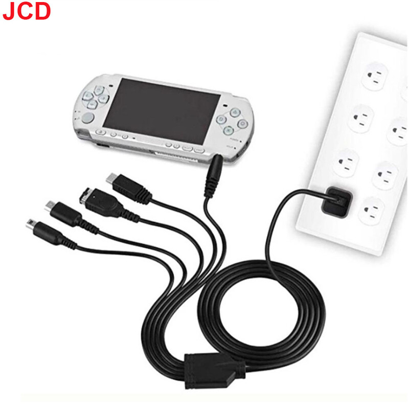JCD 5 u 1 USB kabel za punjenje za NOVI 3DS XL NDS Lite NDSI LL WII U punjač za GBA za PSP 1000/ 2000 3000 Gaming kabel