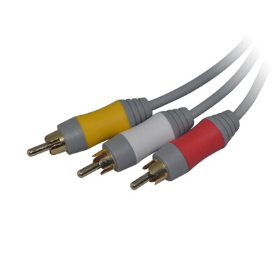 Καλώδιο 1,8 εκατ. 3 RCA για χειριστήριο Nintendo Wii Κονσόλα Καλώδιο ήχου βίντεο AV για καλώδιο βούλησης Καλώδιο