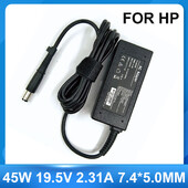 19,5 V 2,31 A 45 W 7,4 x 5,0 mm PAR HP Folio 9470M klēpjdatora barošanas bloku maiņstrāvas adaptera lādētājs 744481-003 744893-001