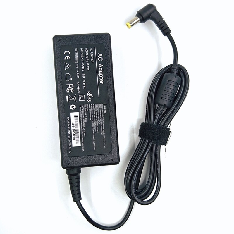 Maiņstrāvas adapteris 19V 3.42A 65W 5.5*1.7mm klēpjdatora lādētāja adapteris priekš Acer Aspire 5315 5630 5735 5920 5535 5738 6920 6530G 7739Z Power
