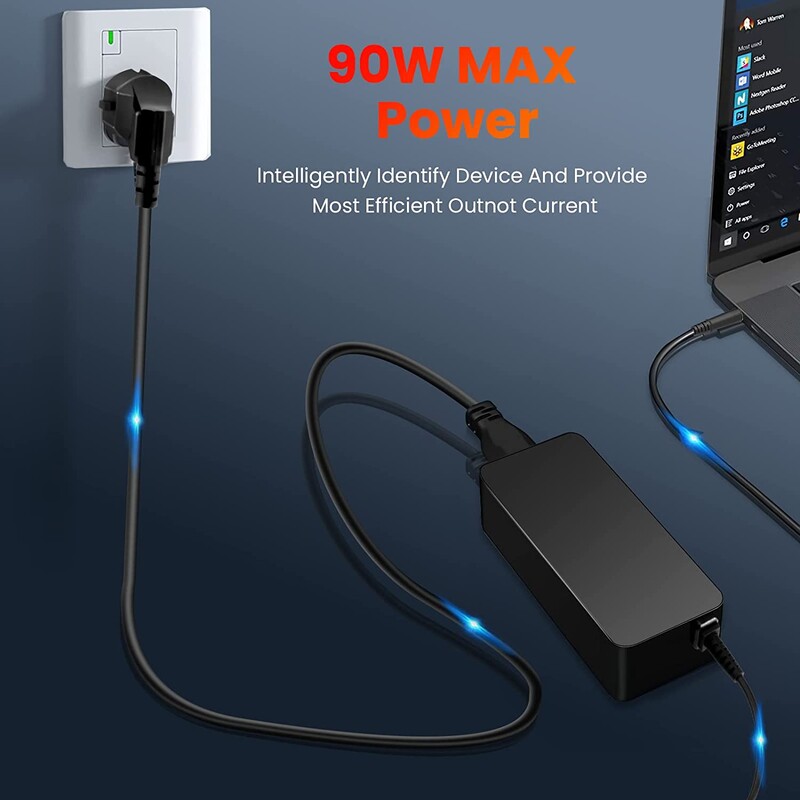 Jauns 90 W 65 W maiņstrāvas adaptera klēpjdatora lādētājs HP EliteDesk 705 800 G1 G2 G3 G4 G5 G6 mini datora galddatoram; ProDesk 260 600 G1