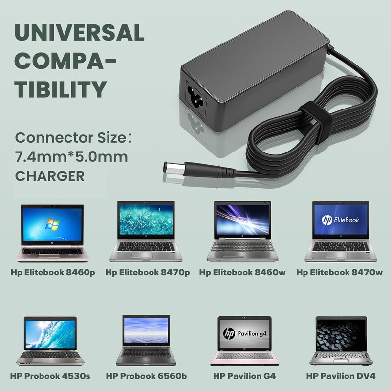 Jauns 90 W 65 W maiņstrāvas adaptera klēpjdatora lādētājs HP EliteDesk 705 800 G1 G2 G3 G4 G5 G6 mini datora galddatoram; ProDesk 260 600 G1